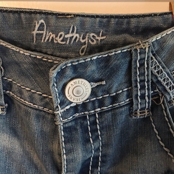 NWT AMETHYST Ripped Distressed Jeans Mid Rise Boot - Picture 8 of 8